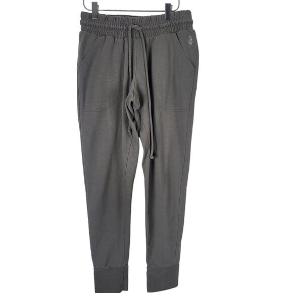 Free People Pants - FP Free People Movement Sweatpants M Womens Grey Cuffed High Rise Pockets